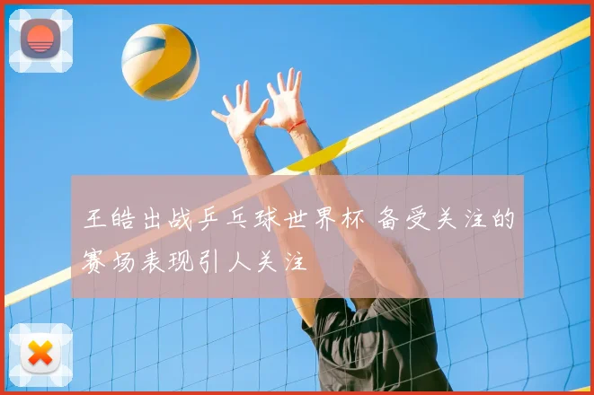 王皓出战乒乓球世界杯 备受关注的赛场表现引人关注